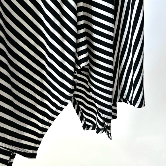 CHICOS VINTAGE 90S CHIC STRIPED SKIRT Asymmetrical Hem Size- 1, US 8/10 Medium - Picture 5 of 8